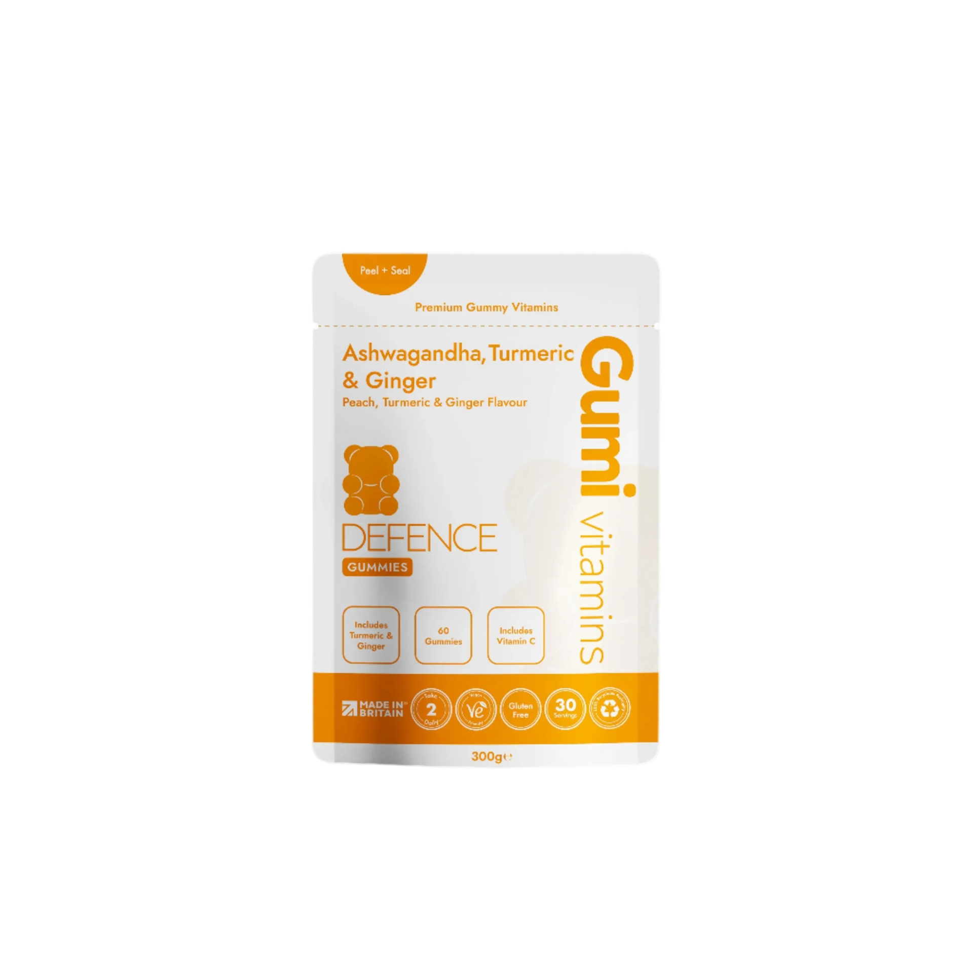 Defence Ashwagandha, Turmeric & Ginger Gummies