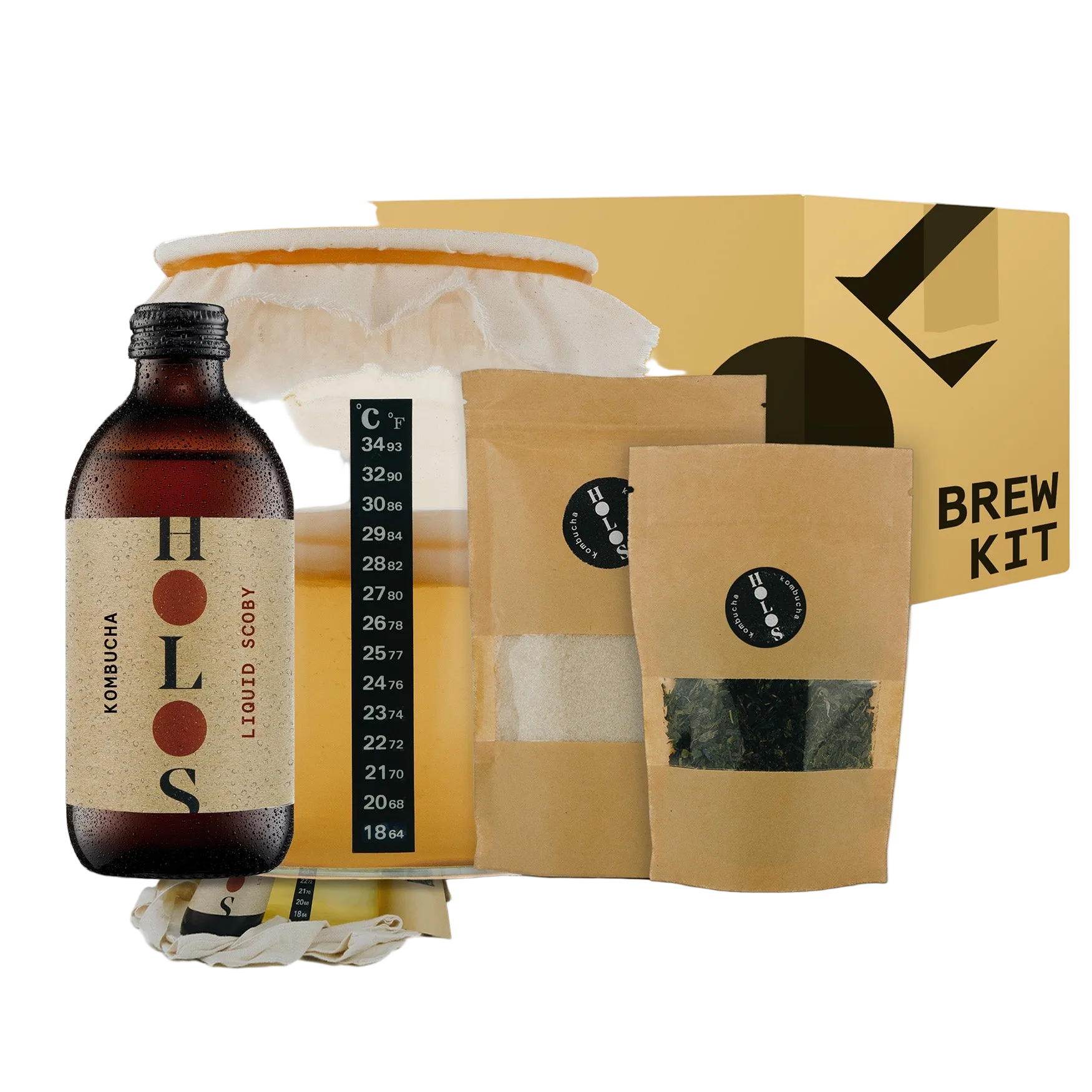 Kombucha Brewing Kit with SCOBY