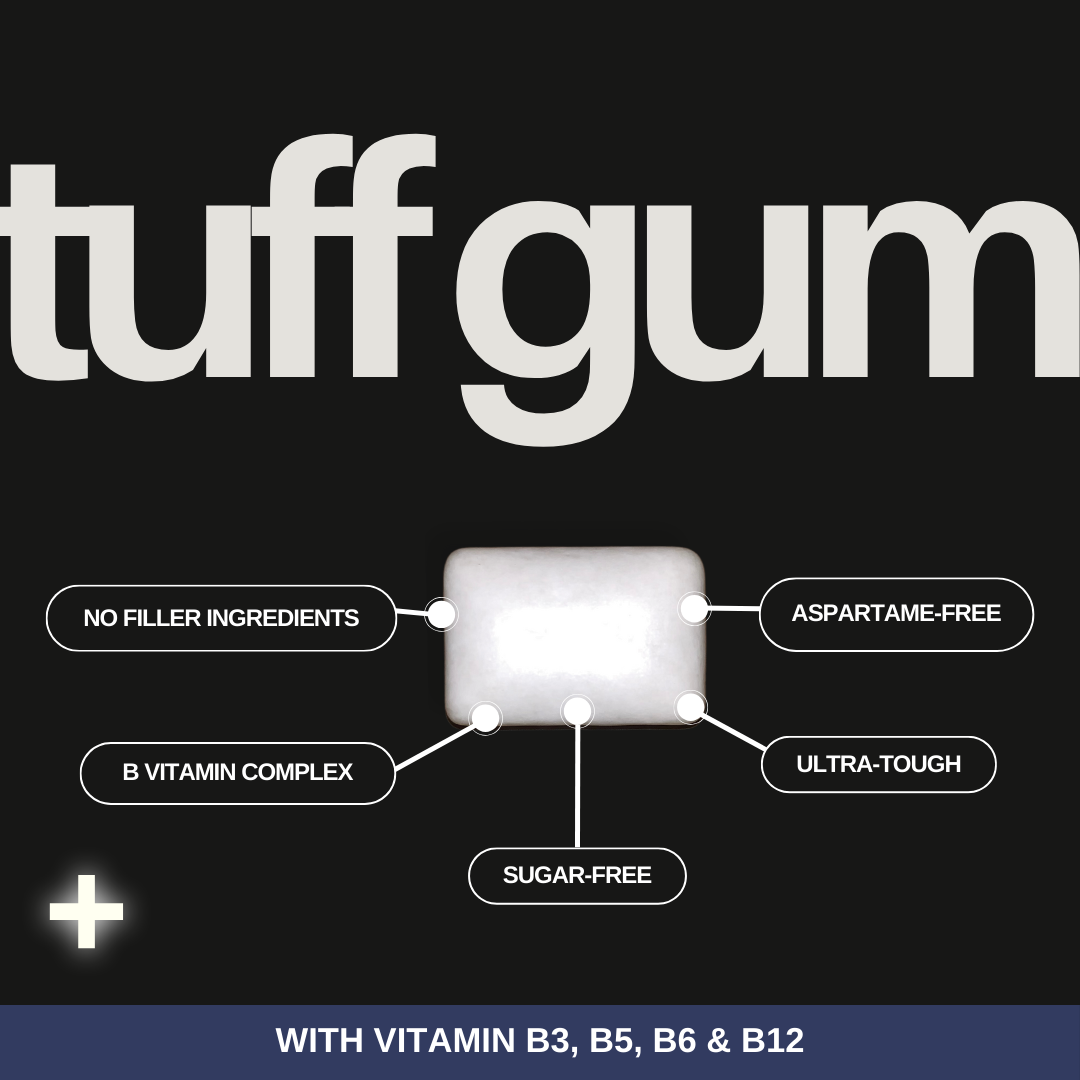 Tuff Gum 2.0 + B Vitamins (Stim-Free)