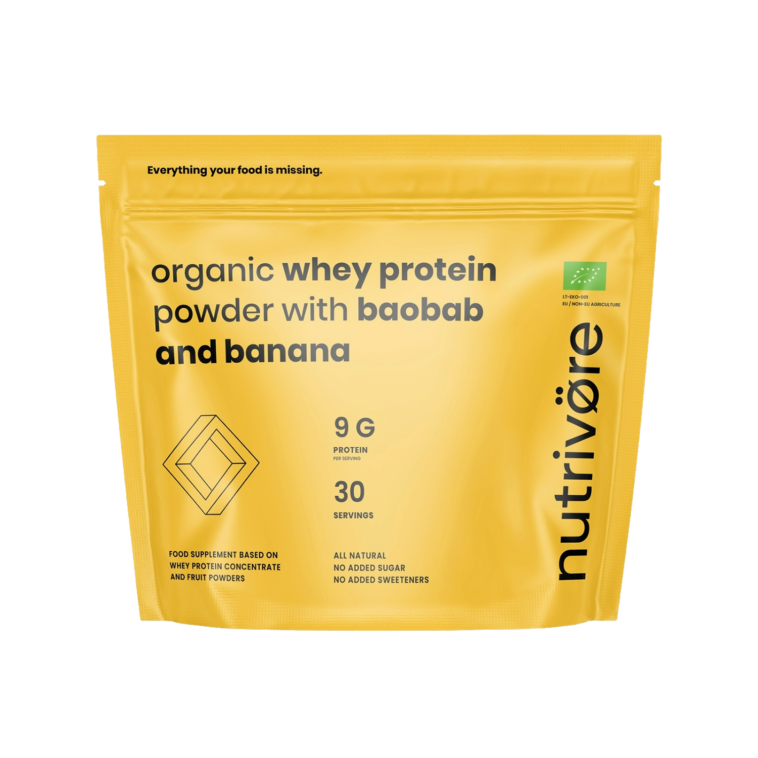 Organic Whey Protein Concentrate + Prebiotics & Fruits