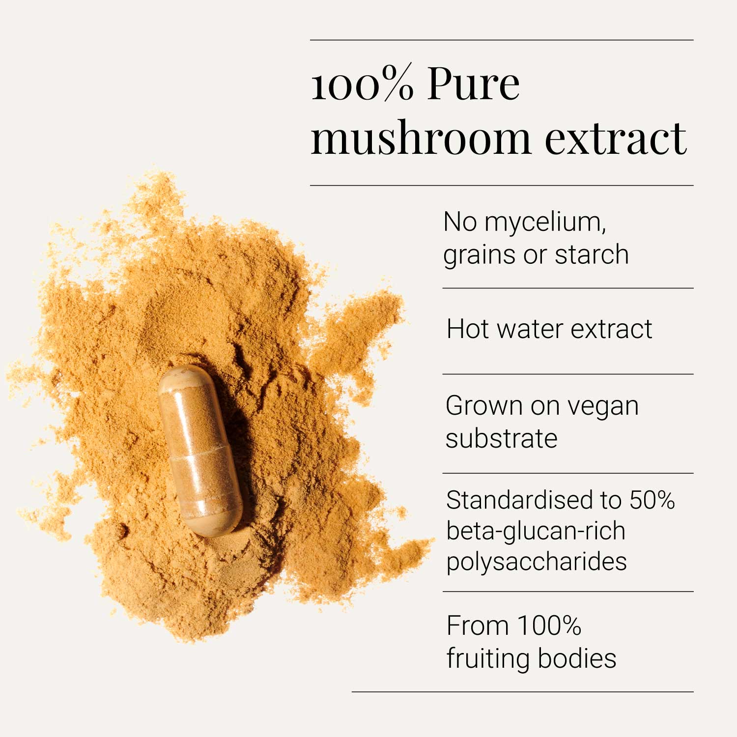 Organic Oyster Mushroom Extract Capsules