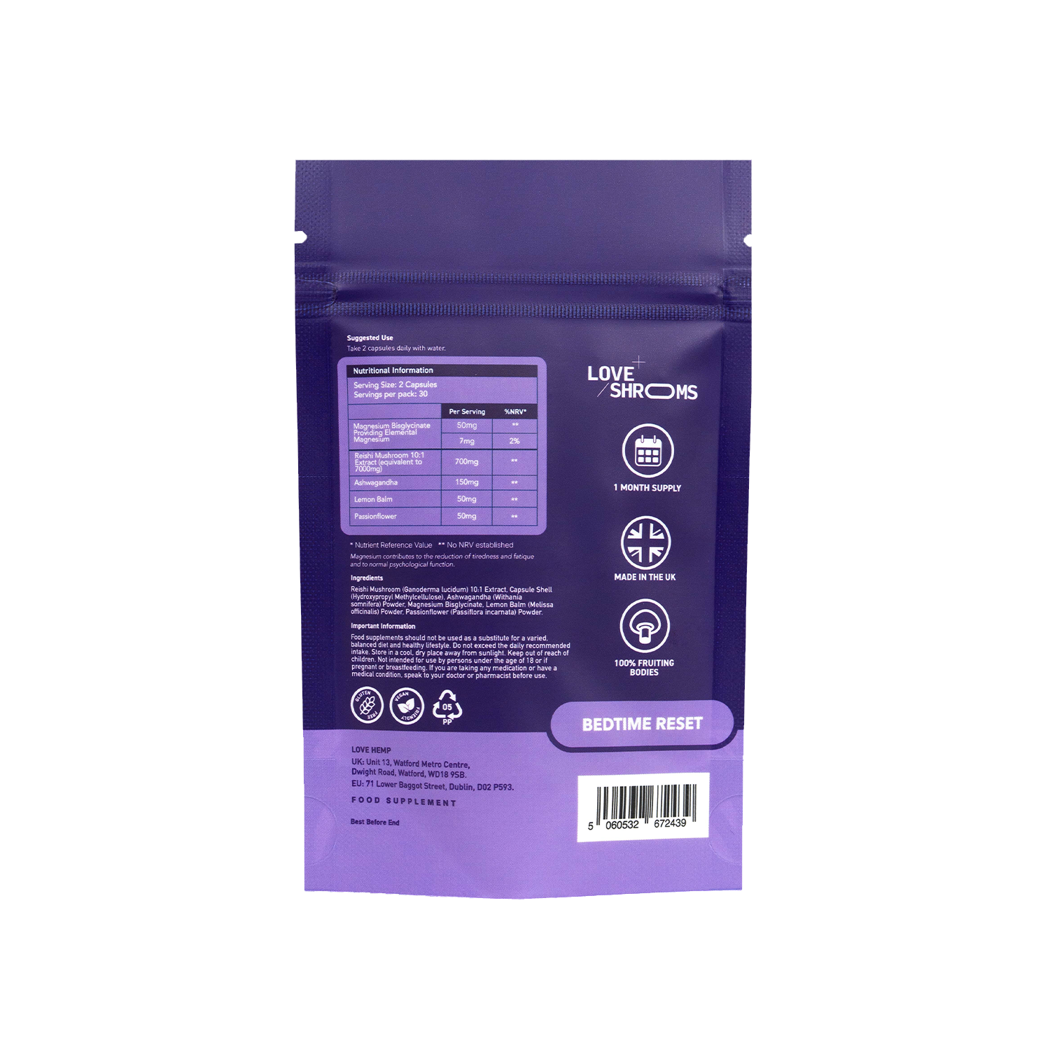 Reishi Bedtime Reset Capsules