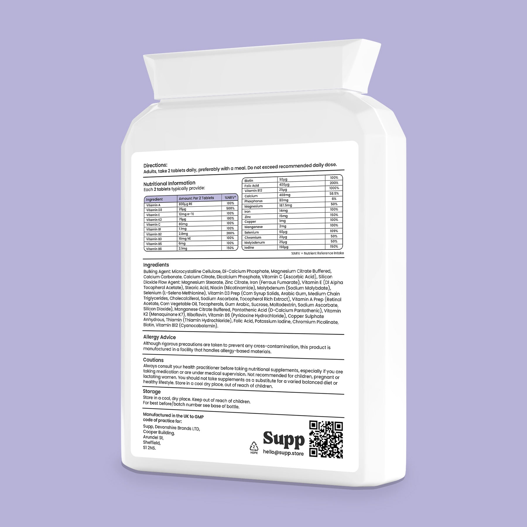 Vegan Multivitamin + Minerals