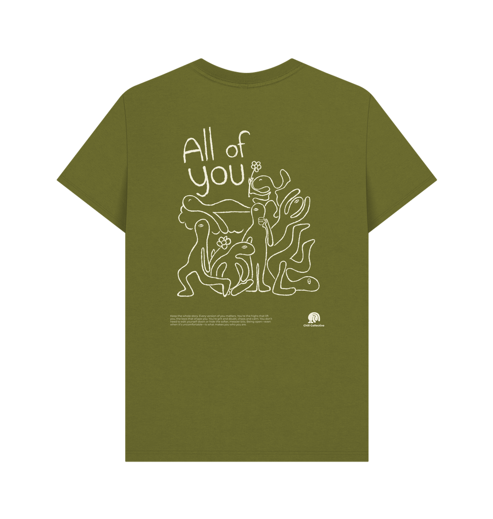 Moss Green Printed T-shirt
